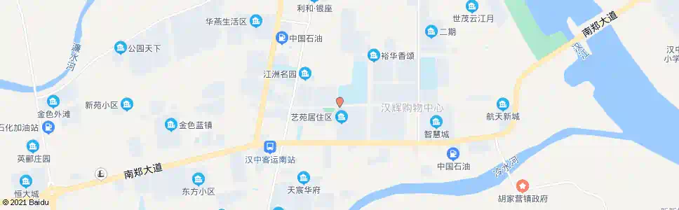 汉中艺苑居住小区_公交站地图_汉中公交_妙搜公交查询2025