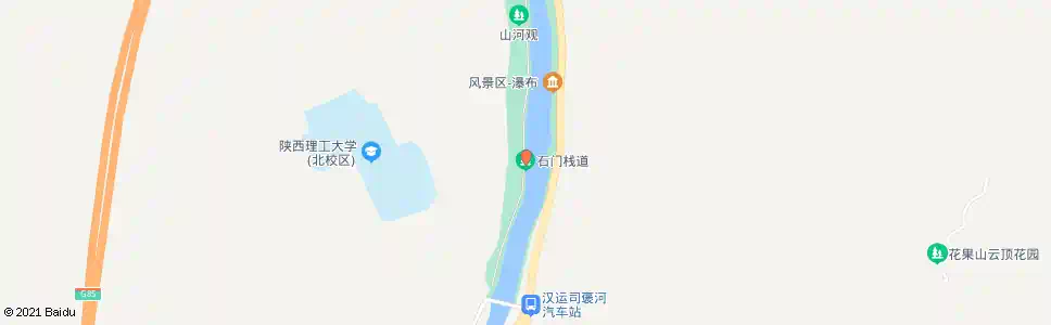 汉中石门风景区_公交站地图_汉中公交_妙搜公交查询2025