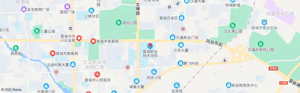 晋城职业技术学院_公交站地图_晋城公交_妙搜公交查询2025
