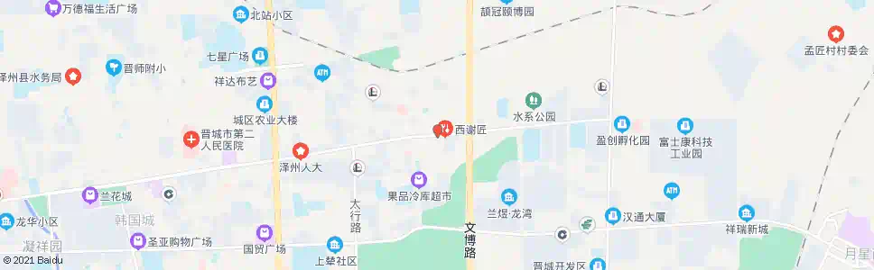 晋城西谢匠_公交站地图_晋城公交_妙搜公交查询2025