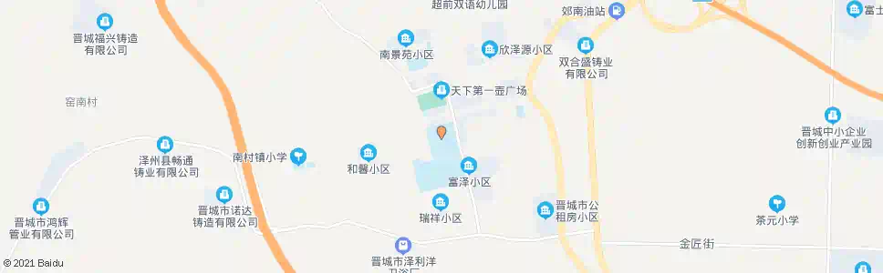 晋城南村中学_公交站地图_晋城公交_妙搜公交查询2025