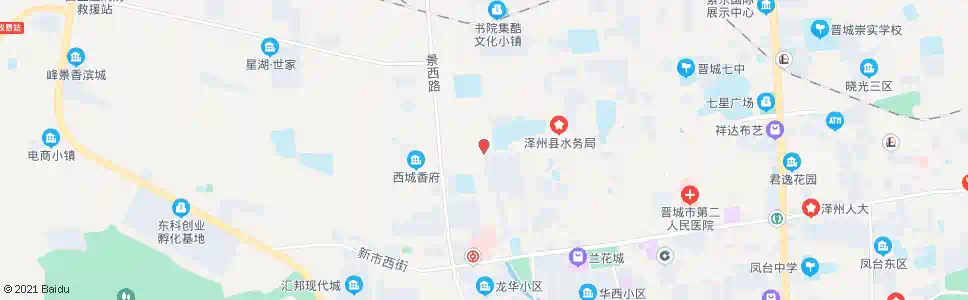晋城晋城二中_公交站地图_晋城公交_妙搜公交查询2025