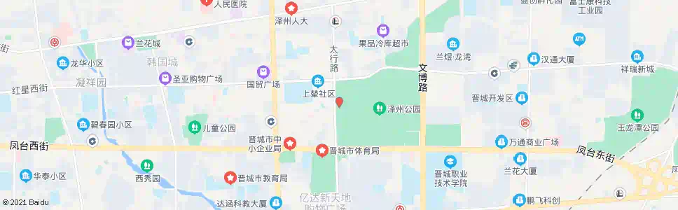 晋城泽州公园西门_公交站地图_晋城公交_妙搜公交查询2025