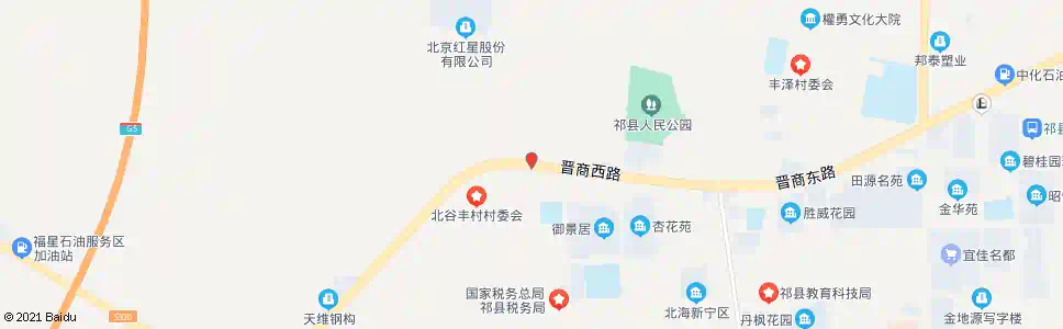 晋中北谷丰_公交站地图_晋中公交_妙搜公交查询2025