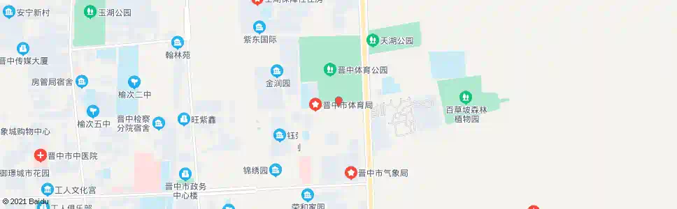 晋中体育公园南门_公交站地图_晋中公交_妙搜公交查询2025