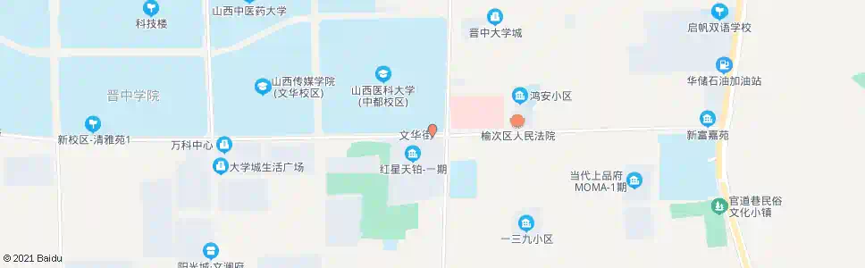 晋中文华街口_公交站地图_晋中公交_妙搜公交查询2025