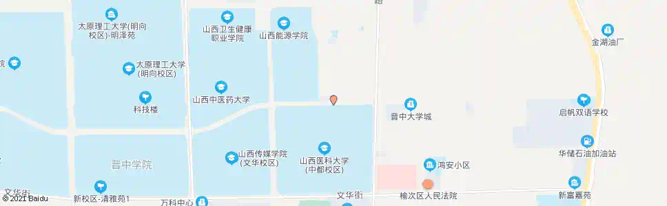 晋中山西医科大学北门新校区_公交站地图_晋中公交_妙搜公交查询2025