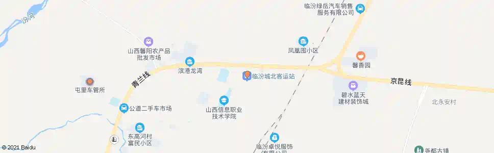 临汾北城汽车站_公交站地图_临汾公交_妙搜公交查询2025