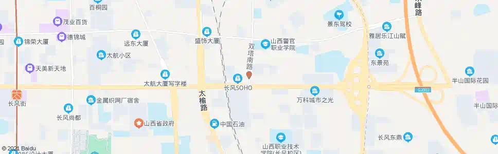 太原双塔南路长风街口_公交站地图_太原公交_妙搜公交查询2025