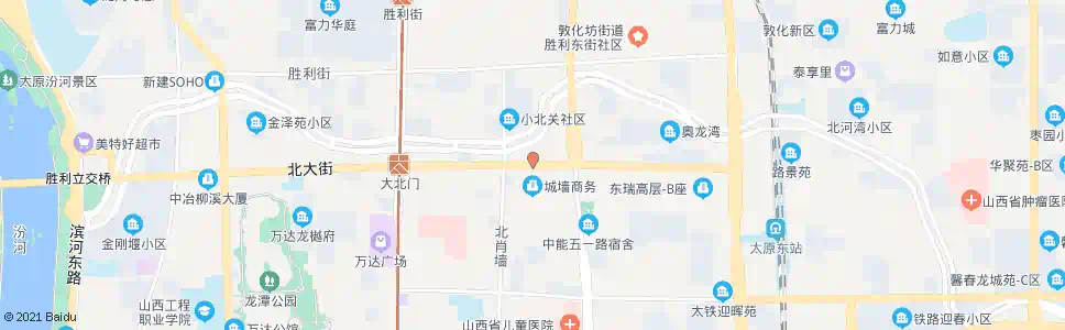 太原北大街营西街口_公交站地图_太原公交_妙搜公交查询2025