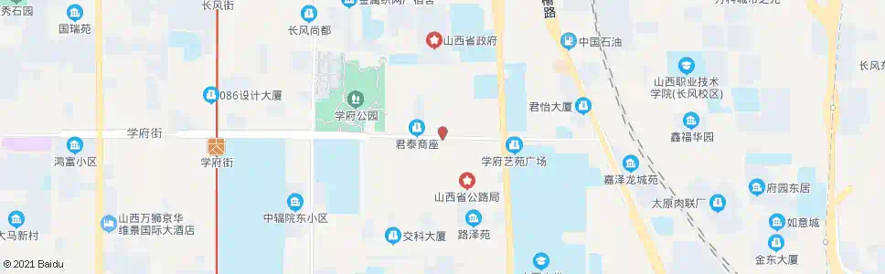 太原学府街坞城中路口_公交站地图_太原公交_妙搜公交查询2025