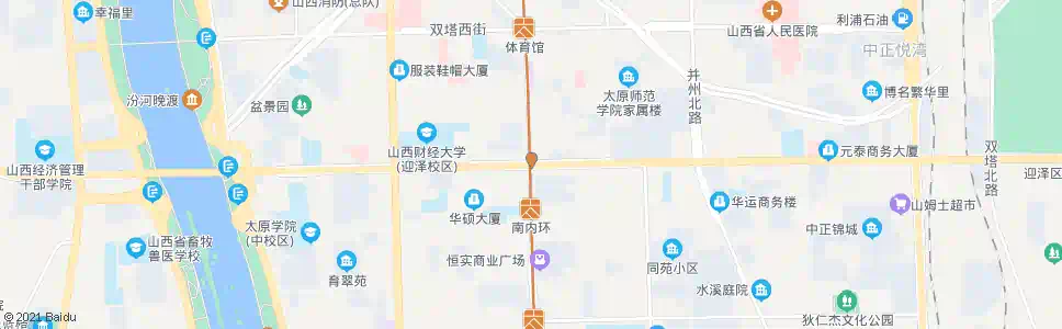 太原南内环长治路口_公交站地图_太原公交_妙搜公交查询2025