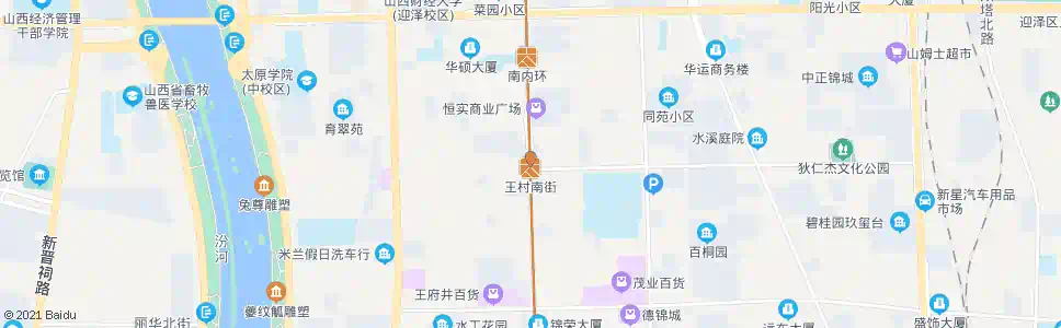太原长治路王村南街口_公交站地图_太原公交_妙搜公交查询2025