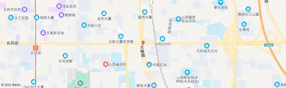 太原太榆路长风街口_公交站地图_太原公交_妙搜公交查询2025