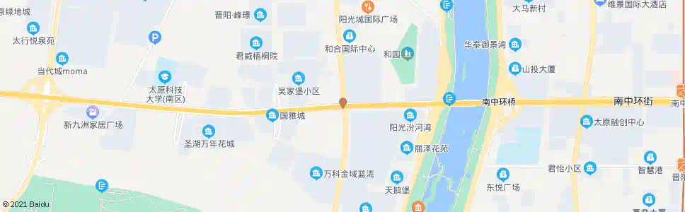 太原南中环新晋祠路口_公交站地图_太原公交_妙搜公交查询2025