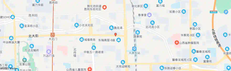 太原北大街建设北路口_公交站地图_太原公交_妙搜公交查询2025