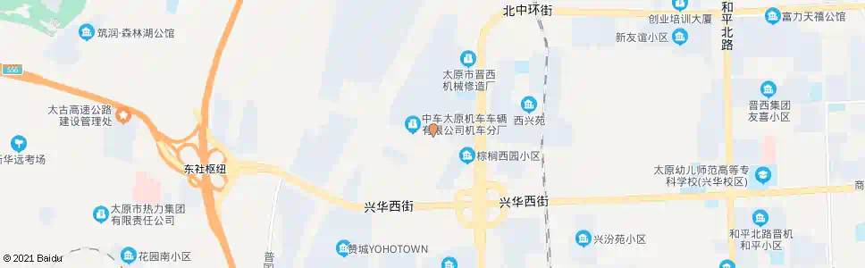 太原石膏厂街_公交站地图_太原公交_妙搜公交查询2025