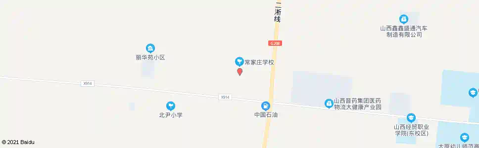太原常家庄_公交站地图_太原公交_妙搜公交查询2025
