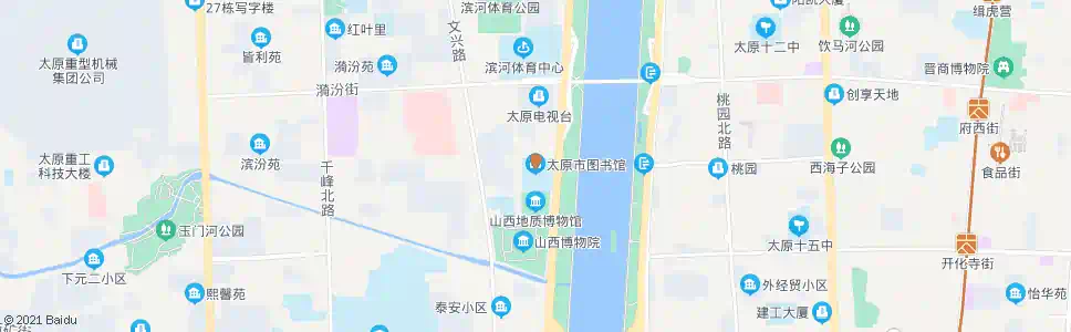 太原市图书馆_公交站地图_太原公交_妙搜公交查询2025