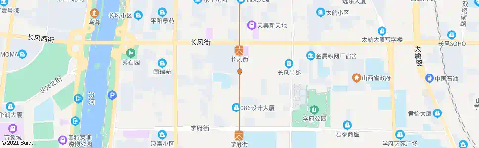 太原长治路八一街口_公交站地图_太原公交_妙搜公交查询2025