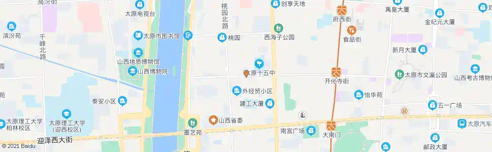 太原十五中_公交站地图_太原公交_妙搜公交查询2025