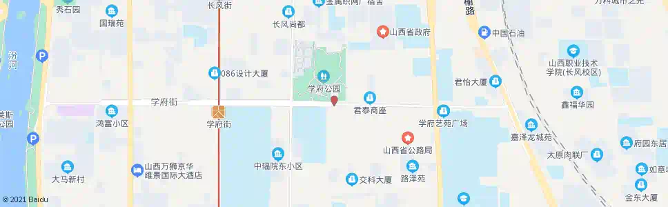 太原学府街党校路口_公交站地图_太原公交_妙搜公交查询2025