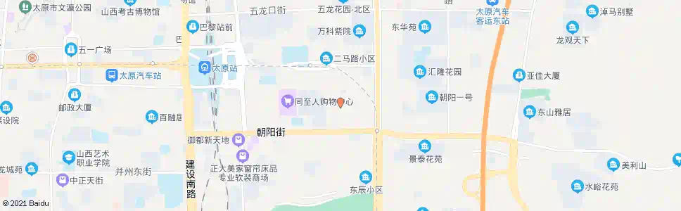 太原朝阳街一巷_公交站地图_太原公交_妙搜公交查询2025