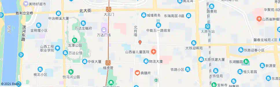 太原北肖墙坝陵北街口_公交站地图_太原公交_妙搜公交查询2025