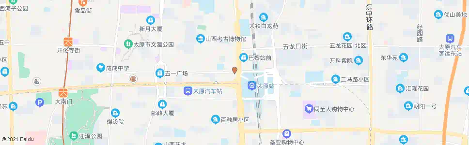 太原五一东街_公交站地图_太原公交_妙搜公交查询2025