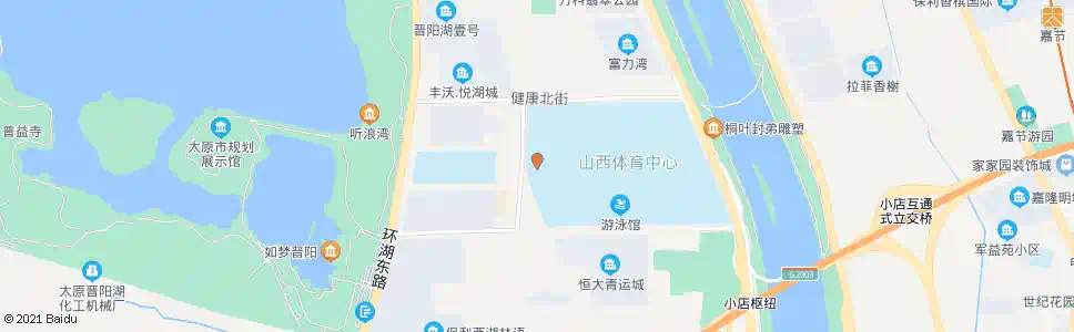 太原体育中心西门_公交站地图_太原公交_妙搜公交查询2025