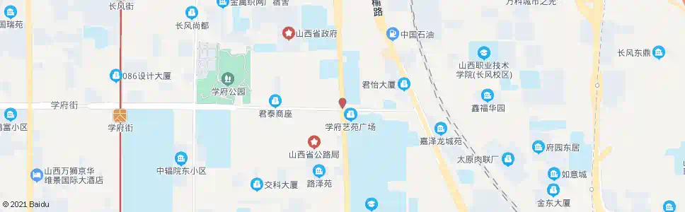 太原坞城路学府街口_公交站地图_太原公交_妙搜公交查询2025