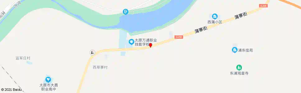 太原东草寨_公交站地图_太原公交_妙搜公交查询2025