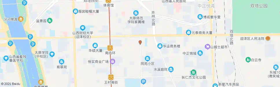 太原体育路南内环街口_公交站地图_太原公交_妙搜公交查询2025