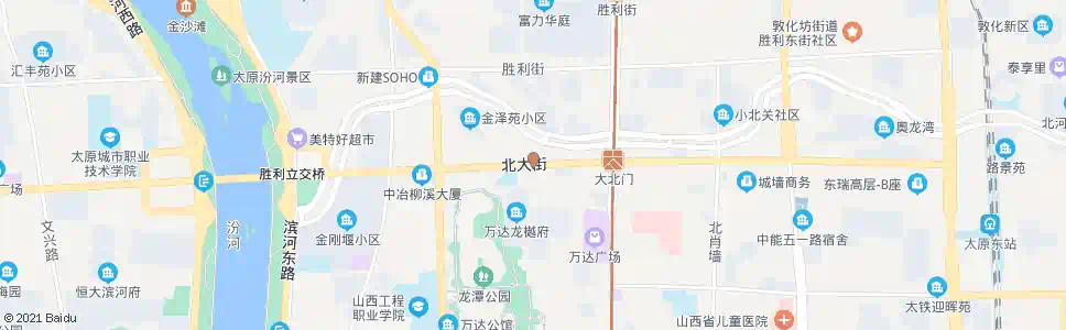 太原北大街绿柳巷口_公交站地图_太原公交_妙搜公交查询2025