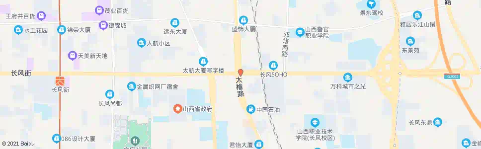 太原长风街太榆路口_公交站地图_太原公交_妙搜公交查询2025