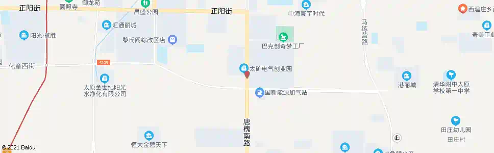太原唐槐路化章街口_公交站地图_太原公交_妙搜公交查询2025