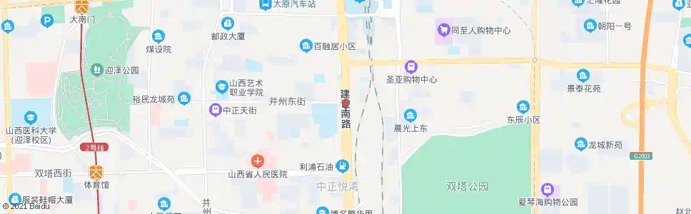 太原建设北路并州东街口_公交站地图_太原公交_妙搜公交查询2025