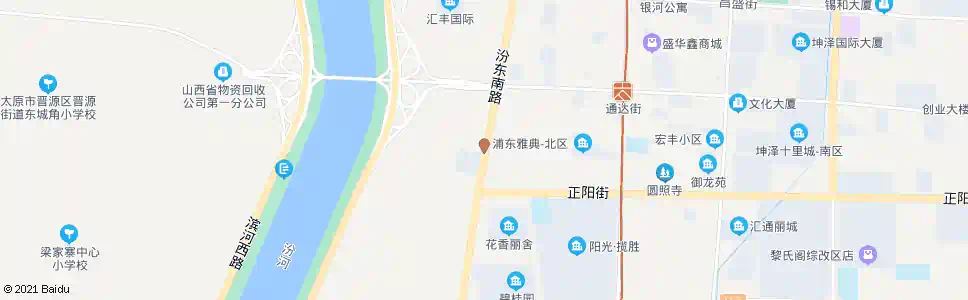 太原汾东南路_公交站地图_太原公交_妙搜公交查询2025