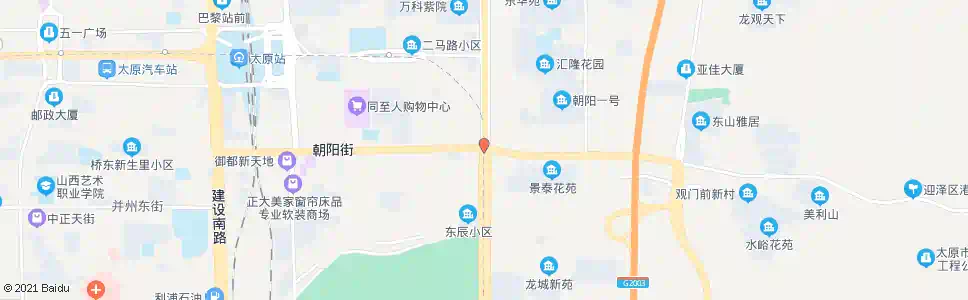太原朝阳街_公交站地图_太原公交_妙搜公交查询2025