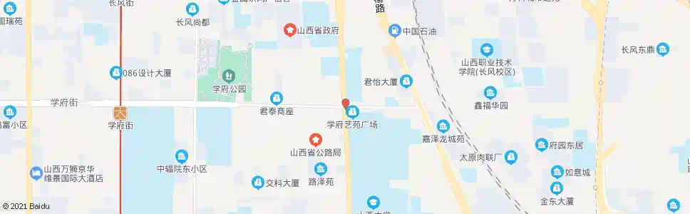 太原学府街坞城路口_公交站地图_太原公交_妙搜公交查询2025