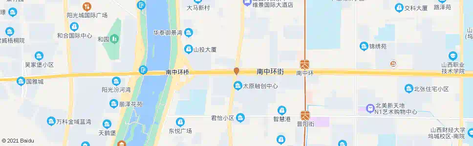 太原平阳南路南中环街口_公交站地图_太原公交_妙搜公交查询2025