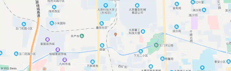 太原重机宿舍_公交站地图_太原公交_妙搜公交查询2025