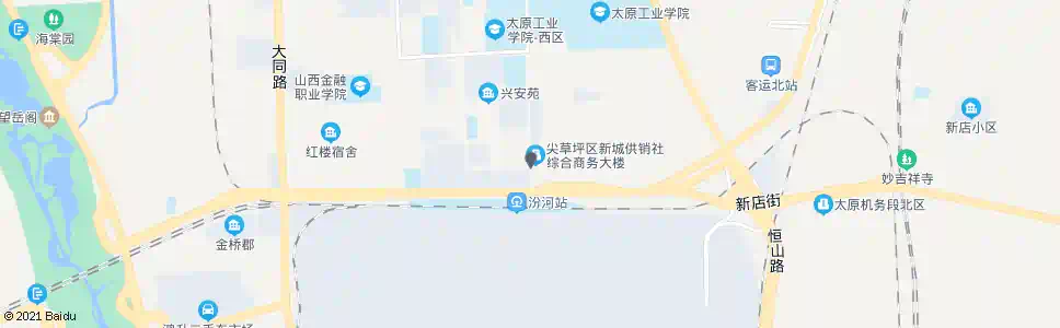 太原新城西门_公交站地图_太原公交_妙搜公交查询2025