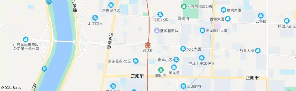 太原通达街口_公交站地图_太原公交_妙搜公交查询2025