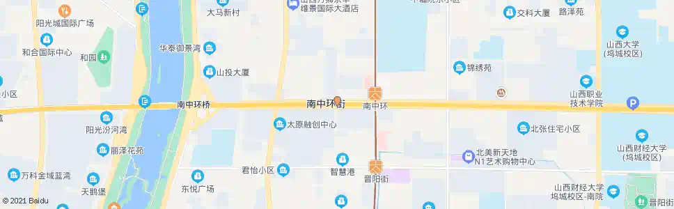 太原南中环产业路口_公交站地图_太原公交_妙搜公交查询2025