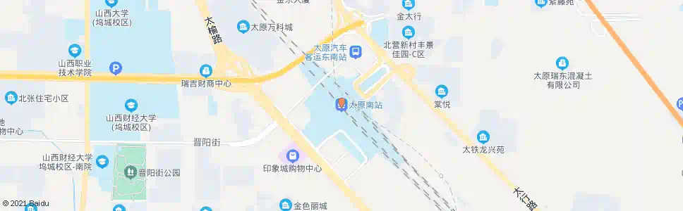 太原南营留_公交站地图_太原公交_妙搜公交查询2025