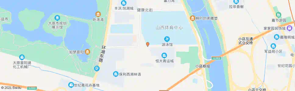 太原健康南街_公交站地图_太原公交_妙搜公交查询2025