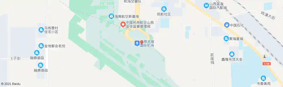 太原机场航站楼_公交站地图_太原公交_妙搜公交查询2025