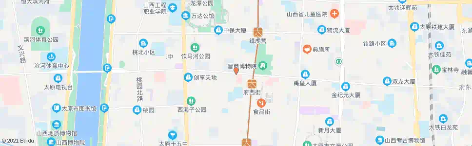 太原府西街三桥路口_公交站地图_太原公交_妙搜公交查询2025