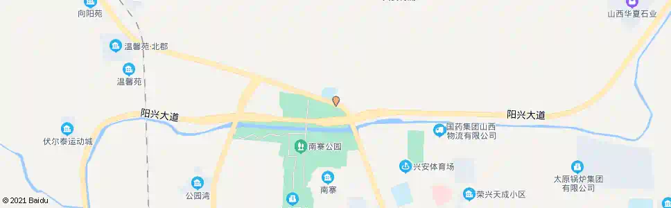 太原南寨公园北门_公交站地图_太原公交_妙搜公交查询2025